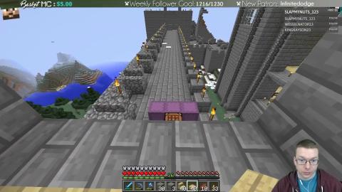 Basket Castle Northwest Tower - BasketMC Patron Server - Ep 110