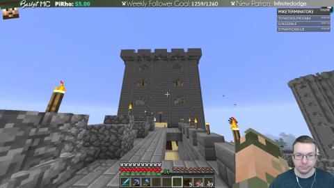 Basket Castle Northeast Tower - BasketMC Patron Server - Ep 115