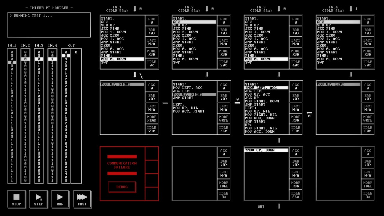 Interrupt Handler - Programming Puzzles - TIS-100 - Ep 5