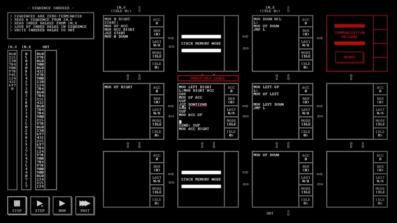 Sequence Indexer - Programming Puzzles - TIS-100 - Ep 15