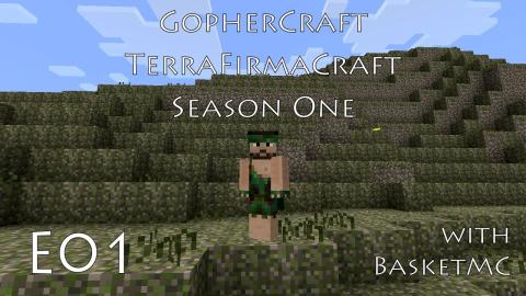 Caveman Basket - GopherCraft TerraFirmaCraft - Ep 1